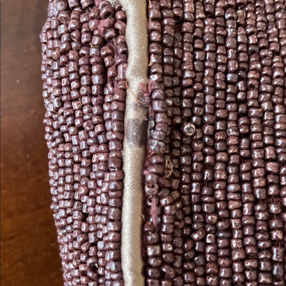 Brown Beaded Espresso Martini Shoulder Bag Purse Made in India Marshalls - Picture 11 of 11